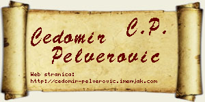 Čedomir Pelverović vizit kartica